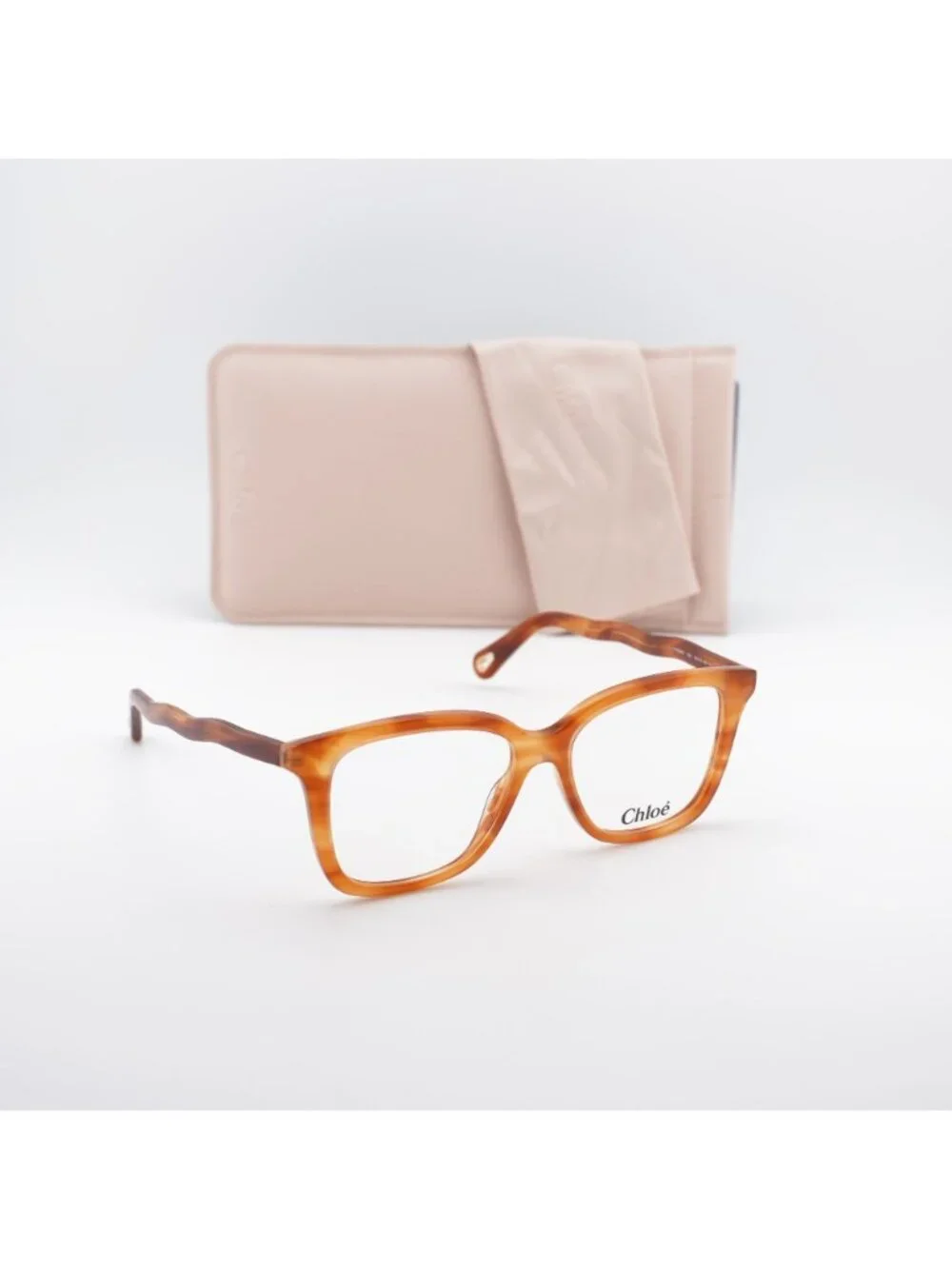 Chloe CH0090O 006 Eyeglasses Havana 52mm Square Frame